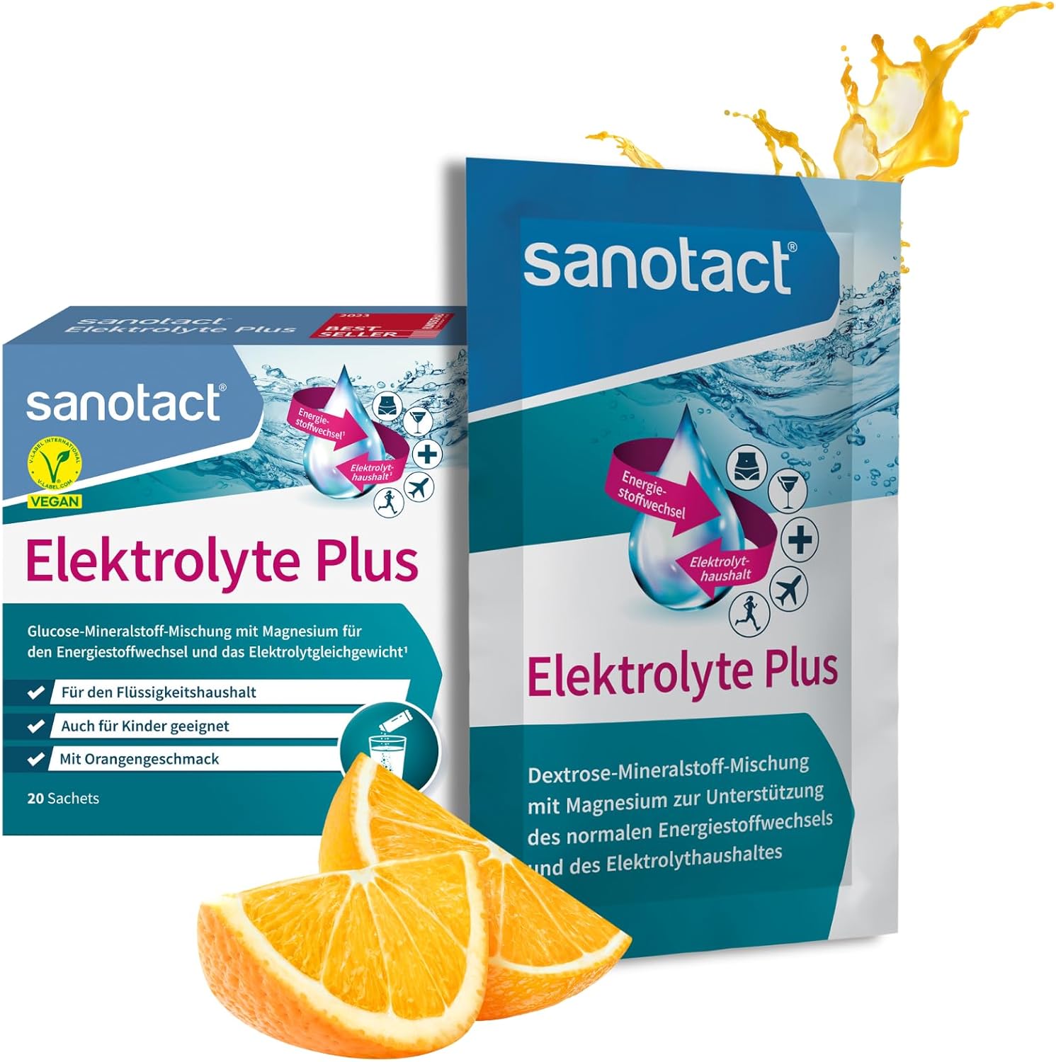 Sanotact Elektrolyte Plus (20 Beutel) – Ansicht 2